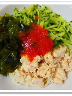 ヘルシー冷やしそうめん-レシピのメイン写真