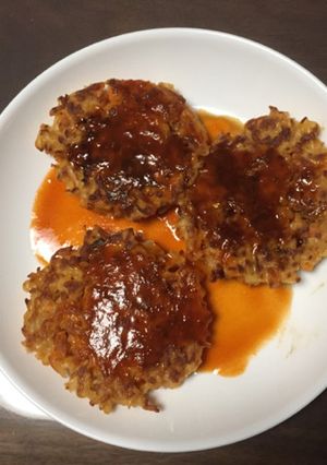 チキンラーメンハンバーグ-レシピのメイン写真