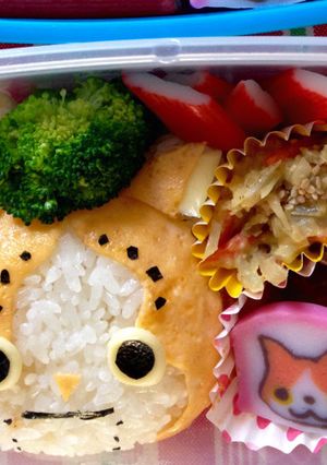 妖怪ウォッチ☆ゴルニャン キャラ弁-レシピのメイン写真