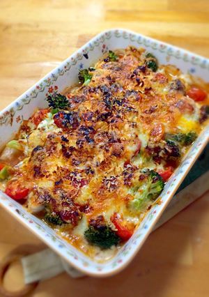 鶏肉とブロッコリーのチーズオーブン焼き-レシピのメイン写真