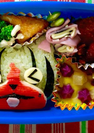 妖怪ウォッチ☆スイカニャン キャラ弁-レシピのメイン写真