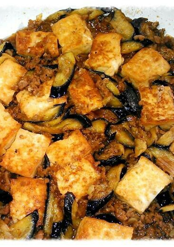 すき焼きのタレで☆ナスと豆腐の生姜煮-レシピのメイン写真