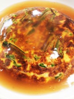 ふわふわ♡シンプル味付け♪ニラ玉あんかけ-レシピのメイン写真
