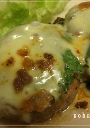 ふわっ♪じゅわ～な幸せチーズハンバーグ-レシピのメイン写真