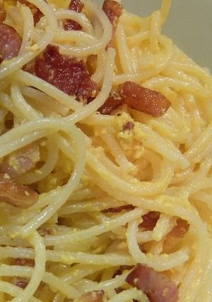 北イタリア風本格的カルボナーラ(失敗編)-レシピのメイン写真