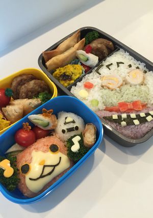 遠足キャラ弁☆親子の妖怪ウォッチ弁当☆-レシピのメイン写真