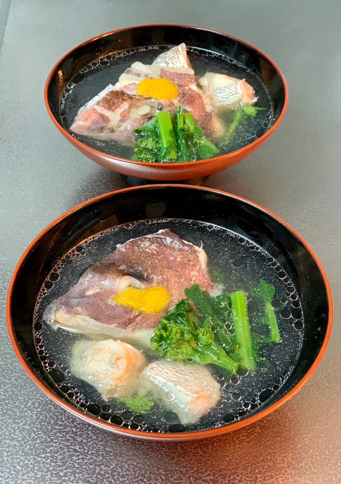 簡単　鯛の潮汁（あら汁）-レシピのメイン写真