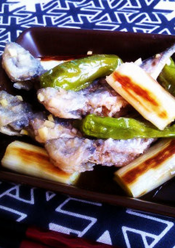 豆鯵の南蛮漬け②【焼きネギ＆ししとう！】-レシピのメイン写真
