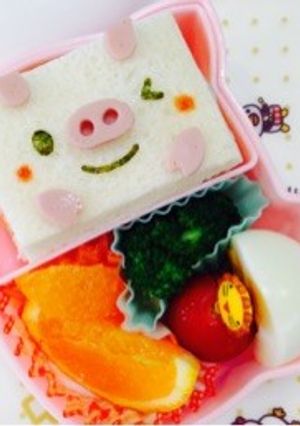 サンドイッチdeブタさん弁当…♩-レシピのメイン写真