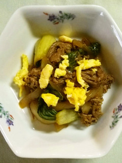 簡単!牛肉と玉ねぎのソース炒め-レシピのメイン写真