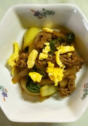簡単！牛肉と玉ねぎのソース炒め-レシピのメイン写真