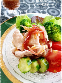 チアシードでポン酢ジュレ風冷しゃぶサラダ-レシピのメイン写真