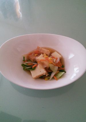 たっぷり野菜と厚揚げのあんかけ-レシピのメイン写真