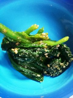 ほうれん草と焼き肉のたれのあえ物-レシピのメイン写真