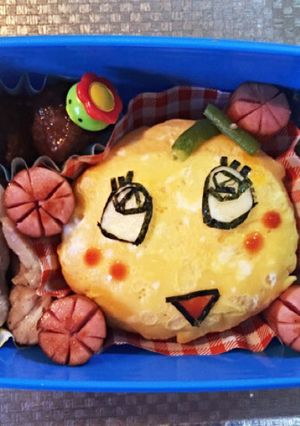 ふなっしーのおにぎり弁当♪-レシピのメイン写真