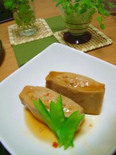おだしがじゅわ~と!肉詰め高野豆腐の煮物-レシピのメイン写真