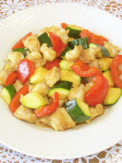 鶏なんこつと夏野菜のオイスター炒め-レシピのメイン写真