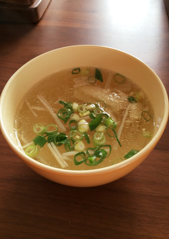 とってもお手軽！余った鶏皮でお吸い物-レシピのメイン写真