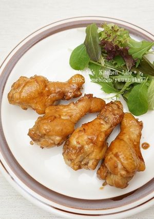 簡単＊ご飯がすすむ鶏手羽元の黒酢煮-レシピのメイン写真