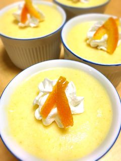 オレンジとお豆腐のムース-レシピのメイン写真