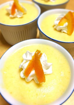 オレンジとお豆腐のムース-レシピのメイン写真
