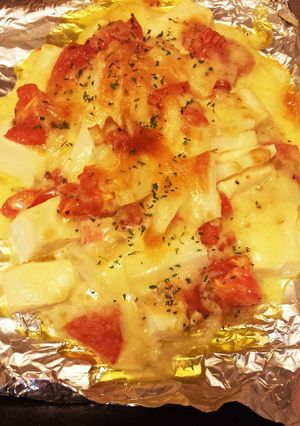 ♡おつまみ♡豆腐とトマトのチーズ焼き-レシピのメイン写真