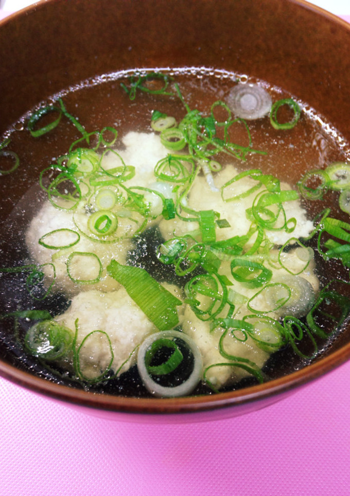 絶品！鶏つくねの和風スープ-レシピのメイン写真