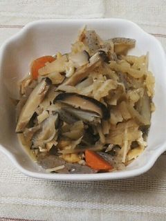 筑前煮リメイク切り干し大根の煮物-レシピのメイン写真