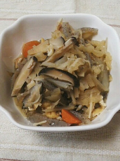 筑前煮リメイク切り干し大根の煮物-レシピのメイン写真