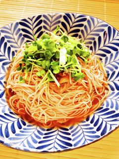 ☺鯖缶で簡単♪ピリ辛和風トマトそうめん☺-レシピのメイン写真