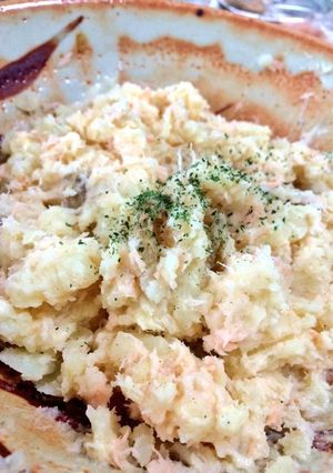 余った塩鮭で！鮭入りポテトサラダ-レシピのメイン写真