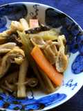 蕗と舞茸の引き煮しめ