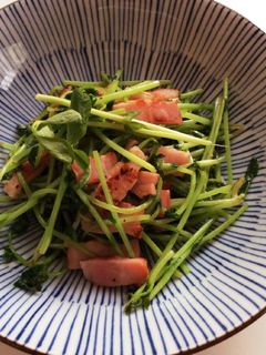 けみアミ美夕の激うま豆苗ベーコン炒め-レシピのメイン写真