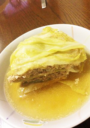 キャベツとひき肉のミルフィーユ-レシピのメイン写真