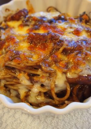 リメイク料理＊スパゲッティグラタン-レシピのメイン写真