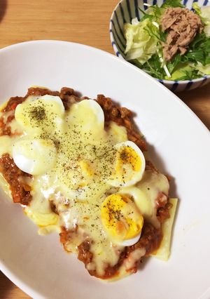ミートソースで簡単!ポテトグラタン!-レシピのメイン写真