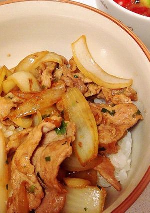 ひとりランチに簡単！中華豚丼-レシピのメイン写真