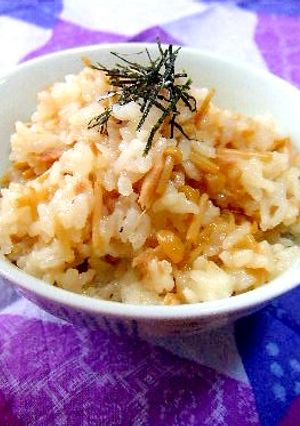 混ぜるだけ第２弾☆なめたけシーチキンご飯-レシピのメイン写真