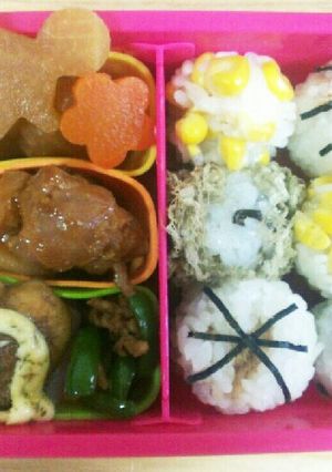 子供向け 彩り弁当 キャラ弁は卒業-レシピのメイン写真