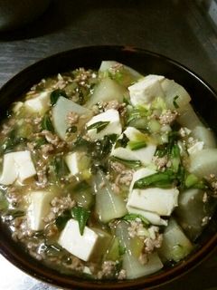 レンジで時短★大根と豆腐のそぼろあん-レシピのメイン写真