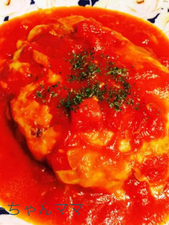 旦那絶賛!簡単♡トマト煮込みハンバーグ❁-レシピのメイン写真