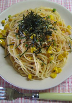 あのパスタソースでタラコパスタ-レシピのメイン写真