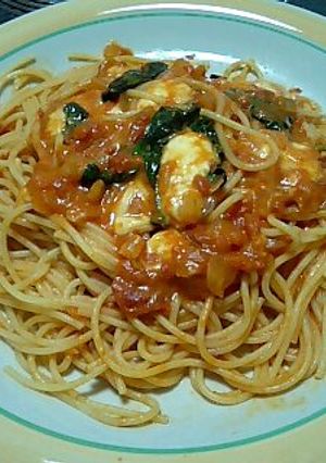 モッツァレラ＆バジルのトマトパスタ-レシピのメイン写真