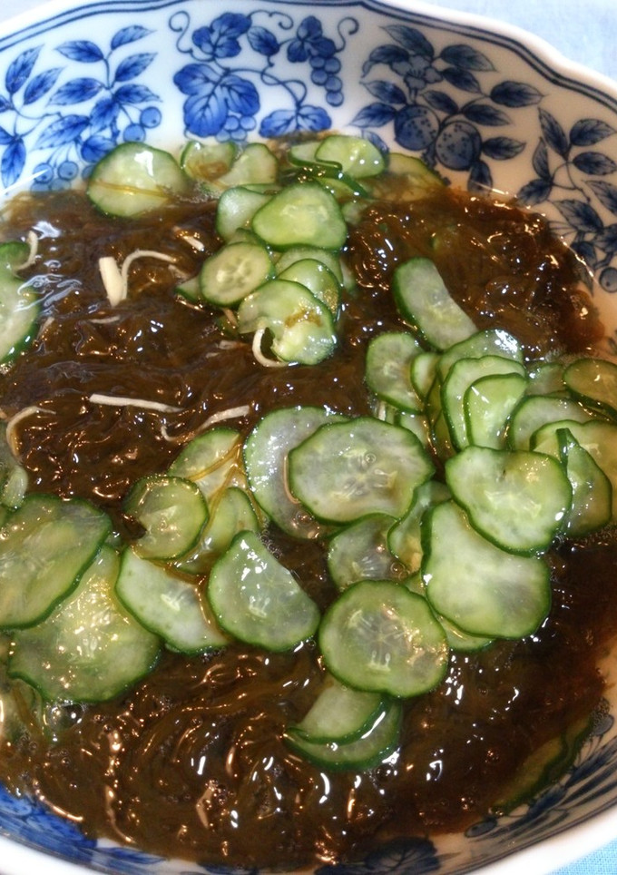 ♪きゅうりともずくの酢の物♪-レシピのメイン写真