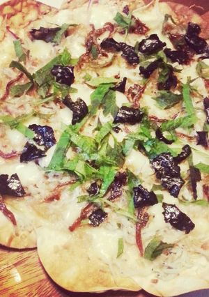 餃子の皮♡フライパンで和風いかなごピザ♡-レシピのメイン写真