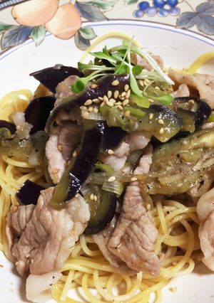 豚肉と茄子の和風パスタ-レシピのメイン写真