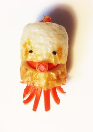 簡単 キャラ弁 おかず ちくわタコ星人① by きょゆず♡ 【クックパッド