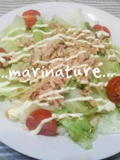 超簡単♡レタスとツナのサラダうどん-レシピのメイン写真