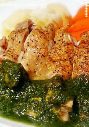 大葉ジェノベーゼを使った和風チキンソテー-レシピのメイン写真