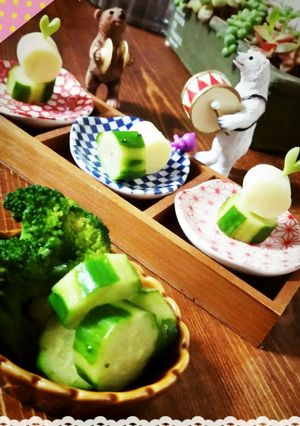 しましまでコロン　キュウリの可愛い切り方-レシピのメイン写真